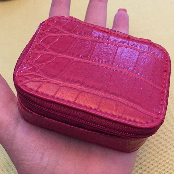 Rolfs leather zipper jewelry pouch VGUC/card slot - Picture 8 of 8